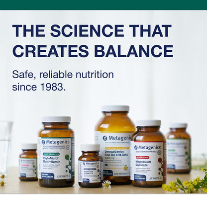 Metagenics Multigenics Multivitamin - Daily Multivitamin with Beta-Carotene, Folic Acid, Calcium & Magnesium - Supports Bone, Heart, Immune & Cellular Health* - Non-GMO, Gluten-Free - 180 Tablets