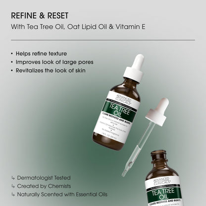 Advanced Clinicals Tea Tree Oil Serum – Pore Refining & Smoothing (52ml)