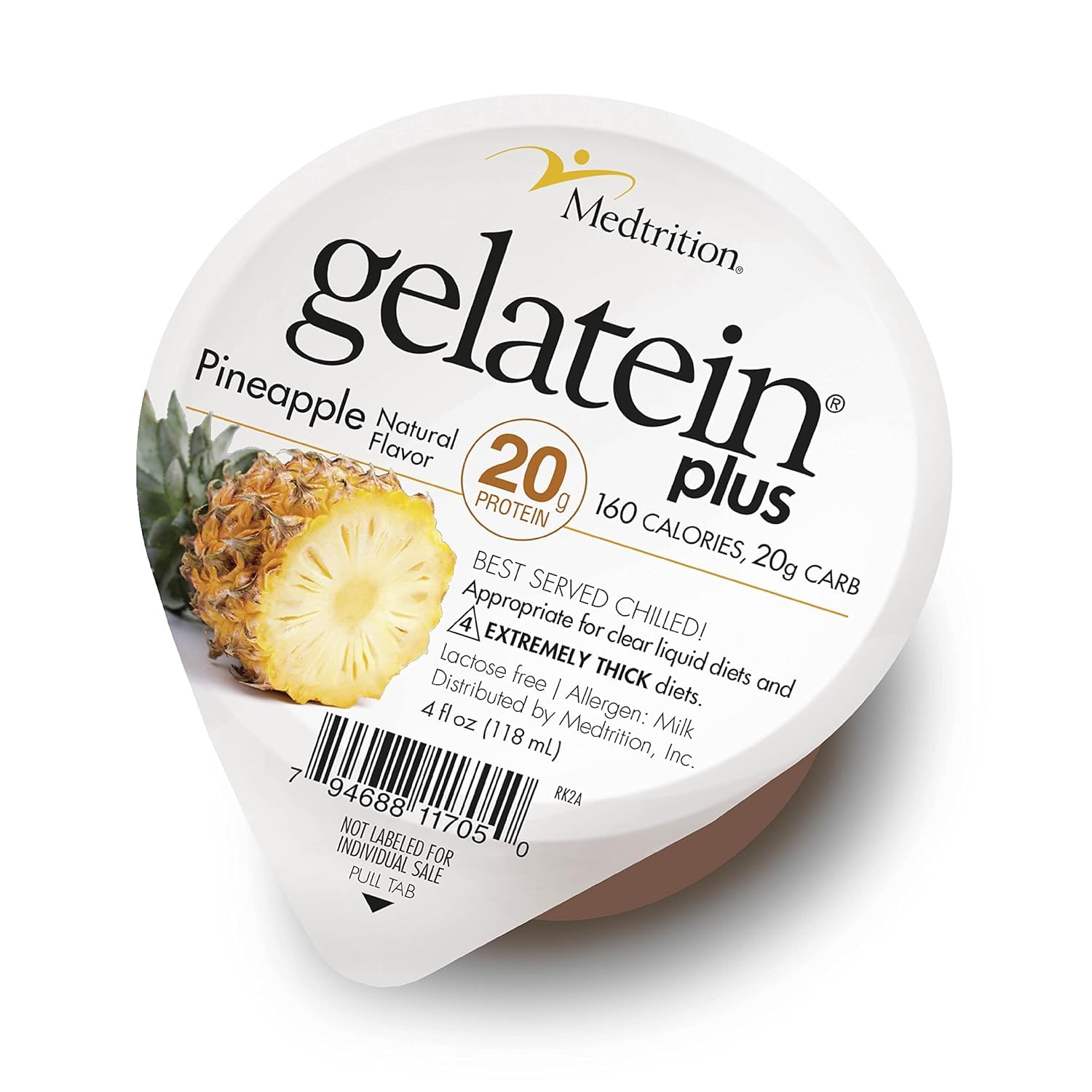 ProSource Gelatein Plus Pineapple: 20 Grams of Proteins. Ideal for Clear Liquid Diets, Swallowing Difficulties, Dialysis and Oncology. Great Pre or Post Workout Snack. (12 Pack) …