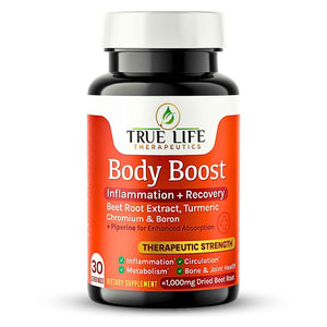 Body Support Tablets - Beet Root Extract, Turmeric Boron & Chromium - Supports Inflammation, Circulation, Hormonal Balance & Metabolic Function - 60ct - 30 Servings