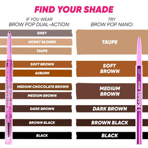 Kosas Brow Pop Eyebrow Pencil – Brow Pencil with Spoolie, Medium Brown KosasBuy Supplements Australia