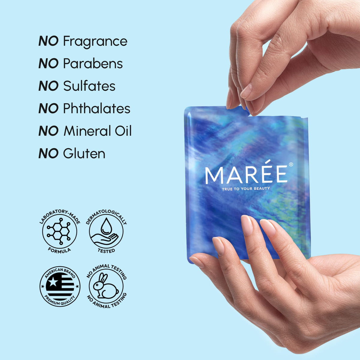 MAREE Eye Gels 2 PACK - Marine Collagen & Hyaluronic Acid Under Eye Patches for Puffiness & Dark Circles
