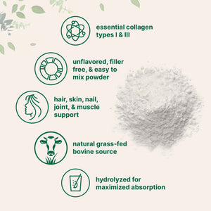 Micro Ingredients Hydrolyzed Collagen Peptides Powder, 1 lb - Type I & III Collagen for Women & Men - Unflavored Bovine Collagen Protein - Easy Dissolve, Paleo, Non-GMO