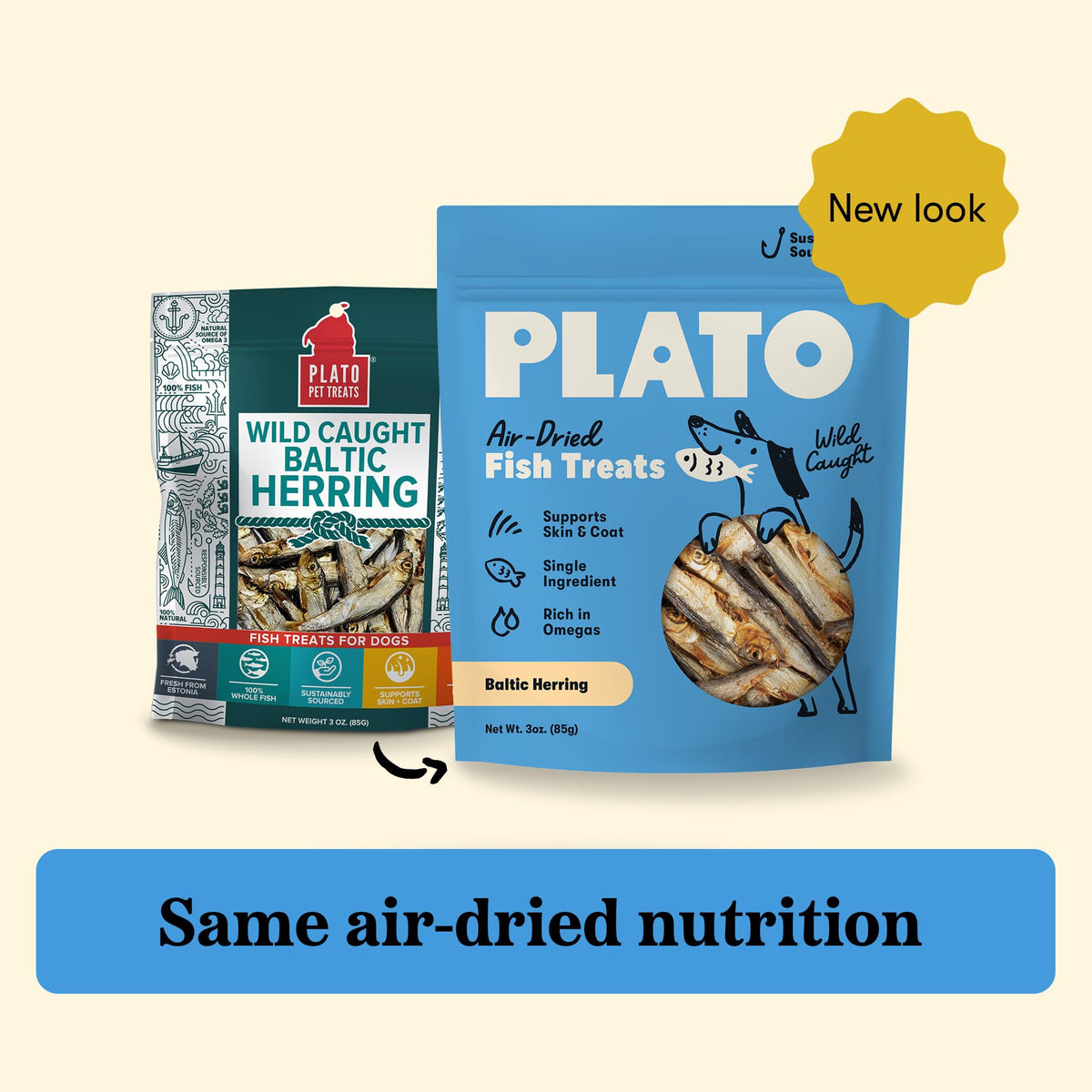 Plato Single Ingredient Wild-Caught Baltic Herring Dog - 8.5 oz