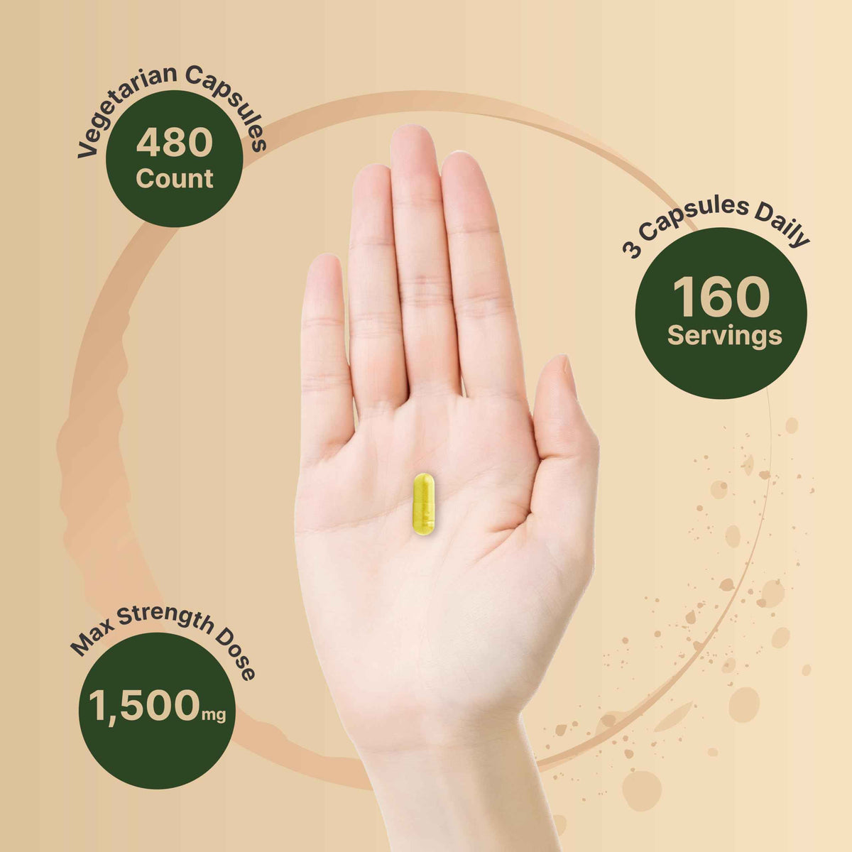 NatureBell Berberine Supplement 1,500mg with Ceylon Cinnamon & Turmeric Root, 240 Veggie Capsules - 97% Pure Berberine HCL - Supports Balanced Sugar Levels & Heart Health - Vegan, Non-GMO