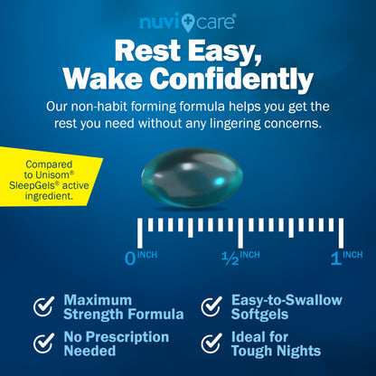 NUVICARE Diphenhydramine 50mg Max Strength SleepAid, 100 Count