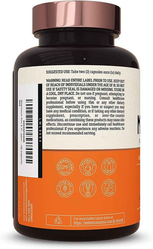Live Conscious OmegaWell Fish Oil & MagWell Magnesium Zinc & Vitamin D3 - Bone & Heart Health, Immune System Support + Heart, Brain & Joint Support