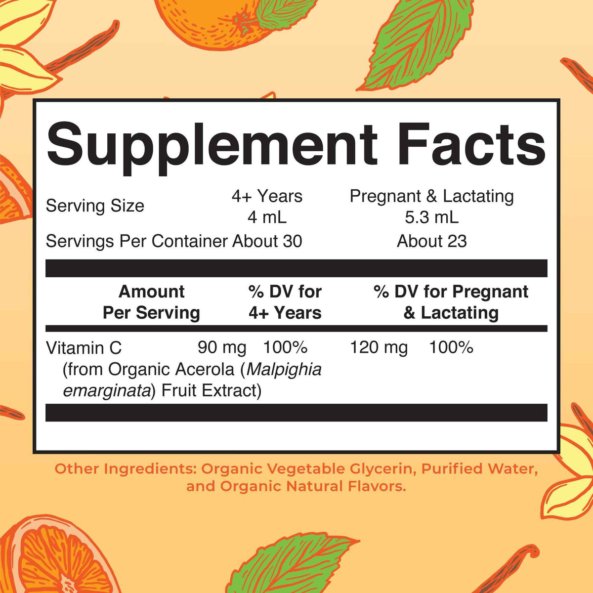 MARYRUTH'S Organic Vitamin C Supplement - Liquid Vitamin C Liquid Drops for Adults & Kids - Immune Support Supplement for Overall Health