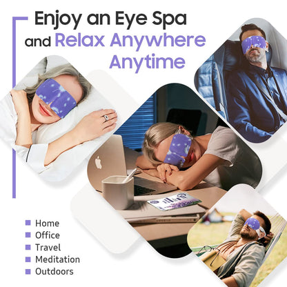 BeHoomi Self Heating Steam Eye Mask – Lavender Scented Warm Compress Heated Eye Mask for Sleep, Spa & Relaxation (20 Pack)