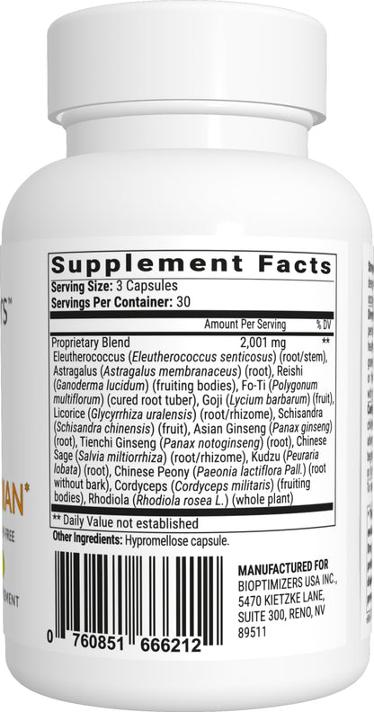 BIOptimizers Stress Guardian - Stress Relief Capsule - Rest Support Management - 90 Capsules