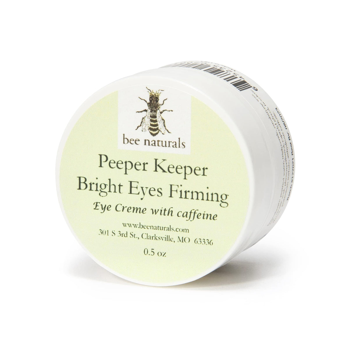 Bee Naturals Peeper Keeper Bright Eyes Firming Eye Cream – Caffeine Eye Cream for Puffy Eyes & Under Eye Firming