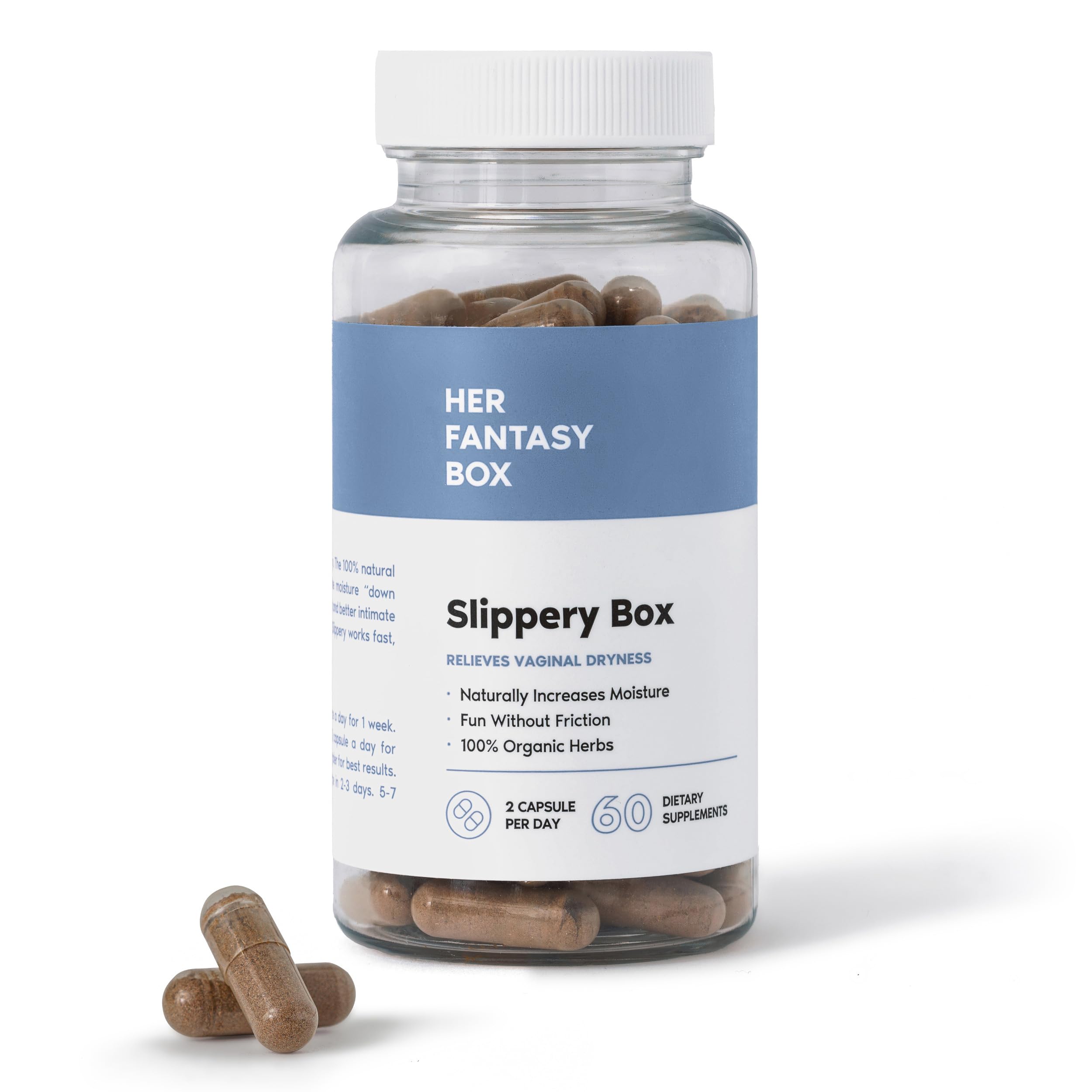 Her Fantasy Box Slippery Box Feminine Care for Vaginal Health | Feminine Care for Women, 60 Fast