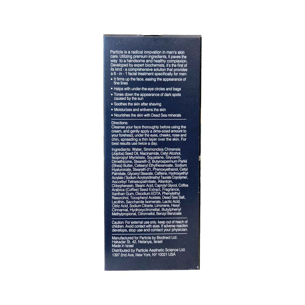 Particle 6-in-1 Face Cream for Men, Men’s Daily Hydrating Moisturizer with Vitamin c