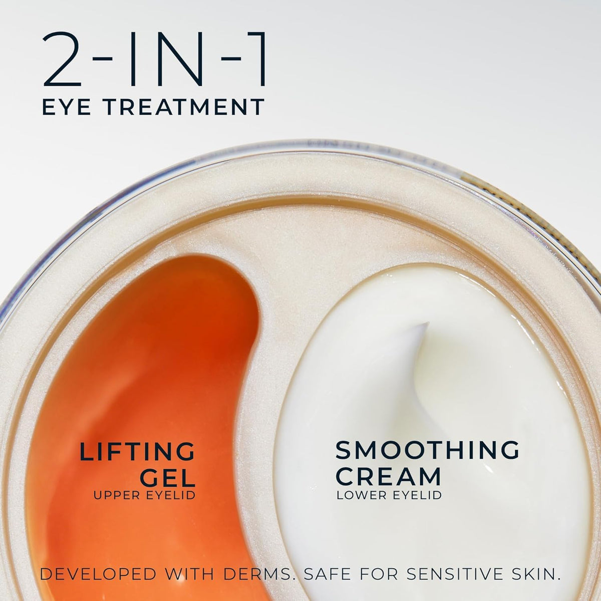 RoC Derm Correxion Dual Eye Cream (0.68 oz) with Advanced Retinol & Peptides – 2-in-1 Treatment for Eye Lifting & Wrinkle Smoothing | Bonus Retinol Packette