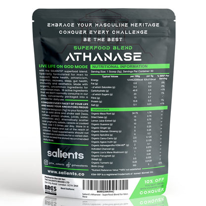 SALIENTS® ATHANASE® | Men's Super Greens Powder | Superfood Powder Blend