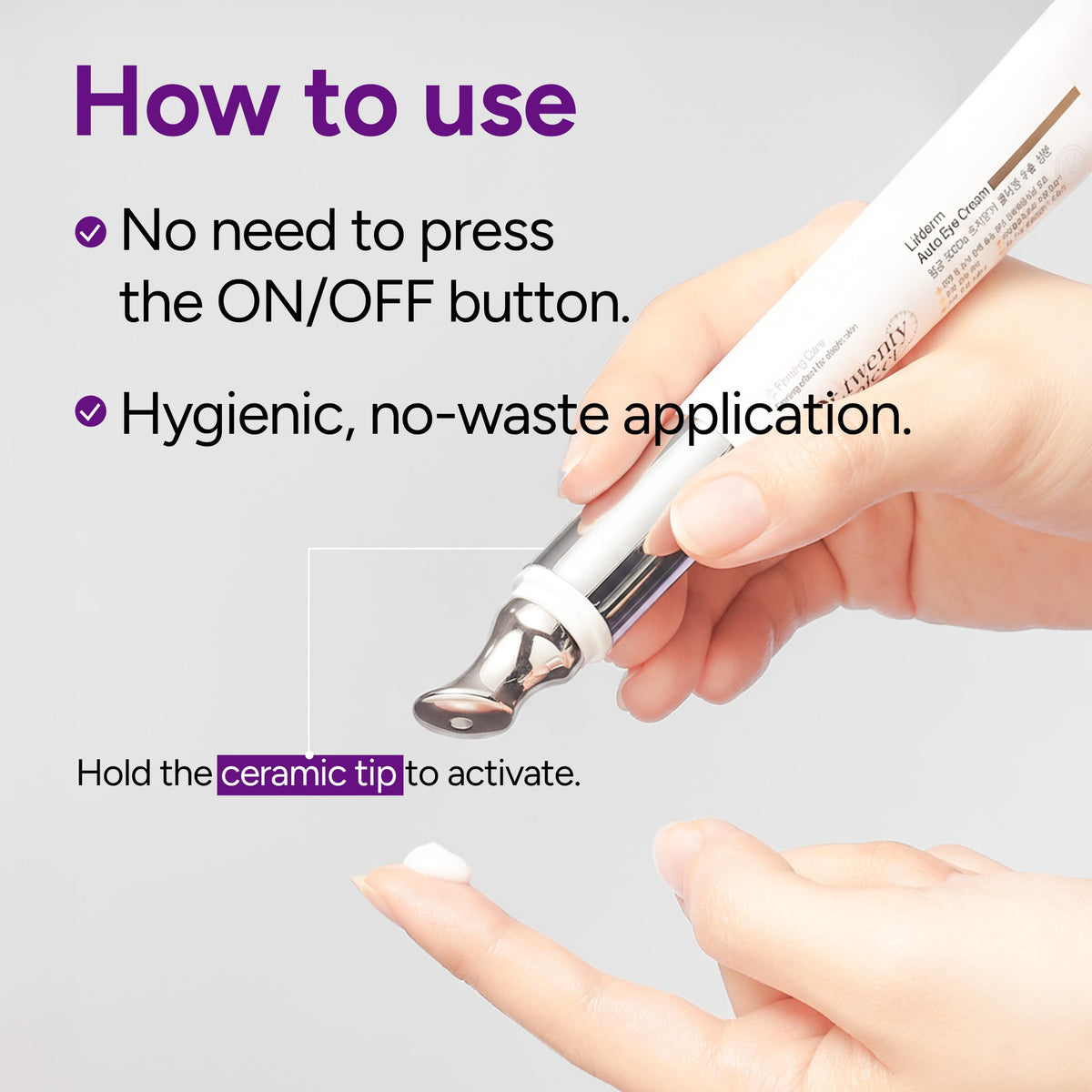 Dr.twentyproject Lifderm Eye Cream with Collagen & Vibrating Device - Korean Lifting & Firming Eye Treatment (0.6 fl oz / 20ml)