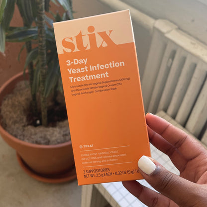 Stix 3-Day Yeast Infection Treatment for Women - Relieves External Itching & Irritation