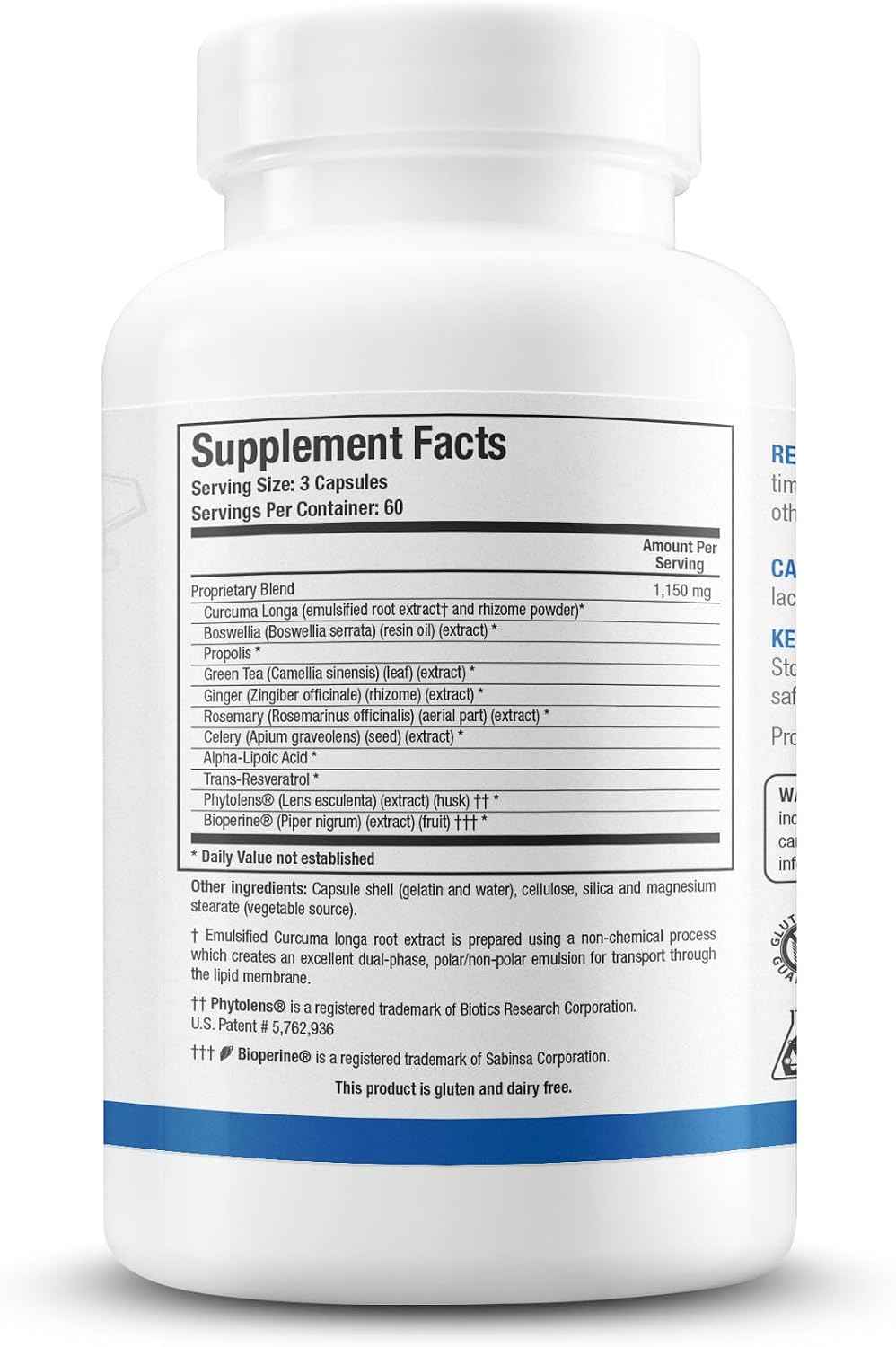 BIOTICS RESEARCH KappArest Turmeric Capsules Supplement - Curcuma Curcumin, Boswellia, Propolis, Ginger, 1150mg/Svg, Supporting Ease, Comfort & Non-Swelling, Antioxidant High Absorption 180 Capsules