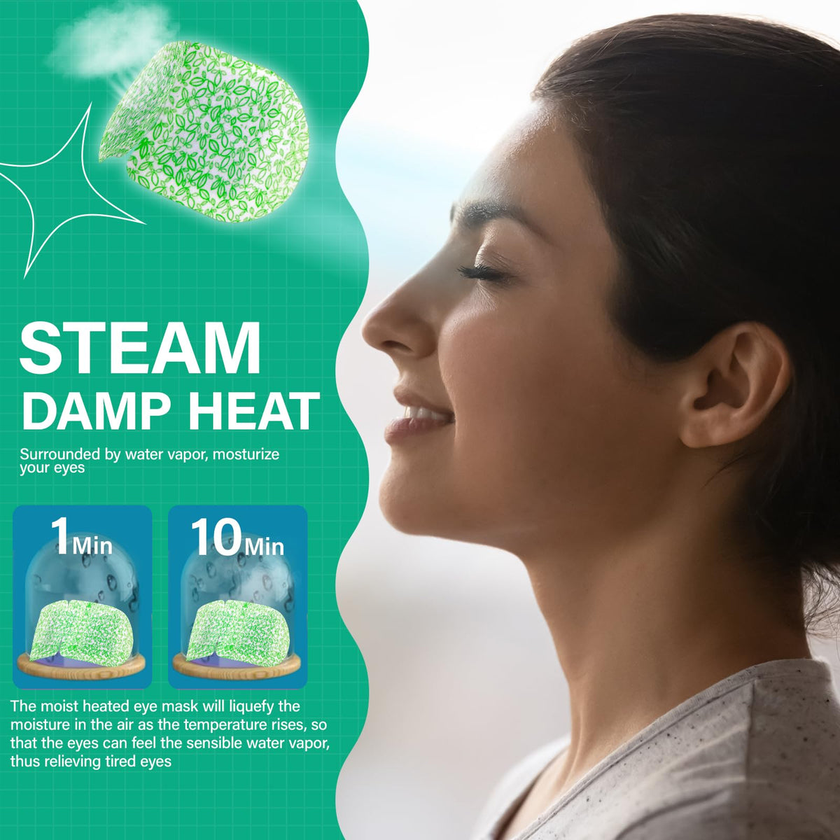 16 Packs Disposable Steam Eye Masks - Self-Heating Warm Compress for Dry Eyes