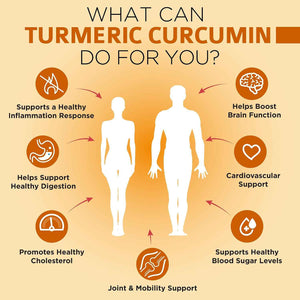 OmniBiotics Organic Turmeric Curcumin Supplement with Black Pepper Extract - 1500mg Turmeric with 95% Curcuminoids & BioPerine, High Absorption for Joint Support - 120 Vegan Capsules