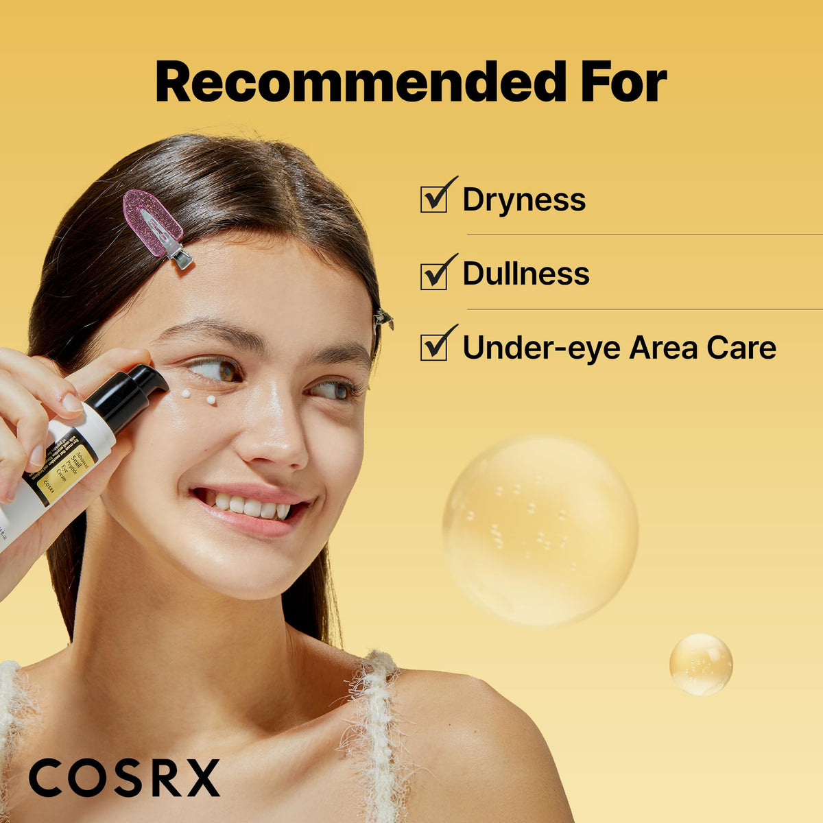 COSRX Advanced Snail Peptide Eye Cream (25ml / 0.84 fl.oz) – 73.7% Snail Mucin & Niacinamide for Dark Circles, Puffiness & Anti-Aging