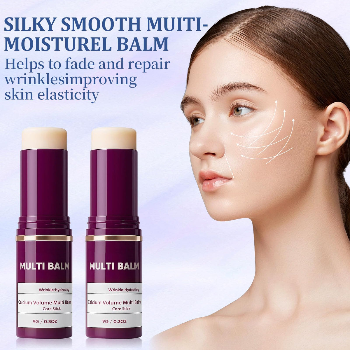 Calcium Volume Multi Balm - Korean Collagen Moisturizing Stick (2 Pcs)