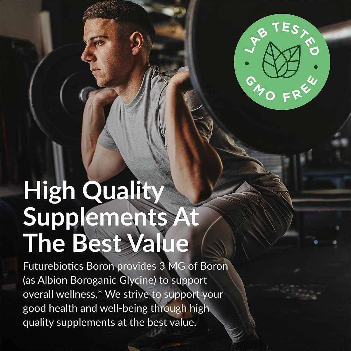 Futurebiotics Boron 3mg, Vegetarian, Non-GMO, Chelated for Absorption, 250 Tablets