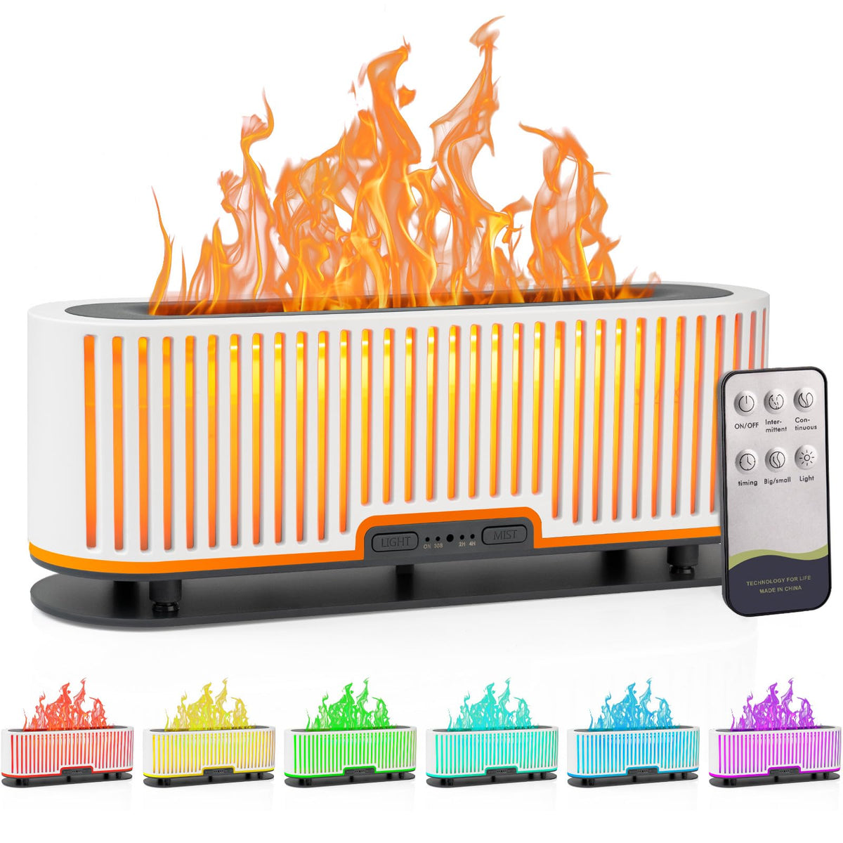 Comfynest Colorful Flame Air Aroma Diffuser Humidifier 7 Flame Colors,200ml Essential Oil