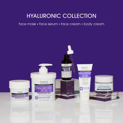 Advanced Clinicals Hyaluronic Acid Serum – Ultra-Hydrating Duo (52ml x 2)