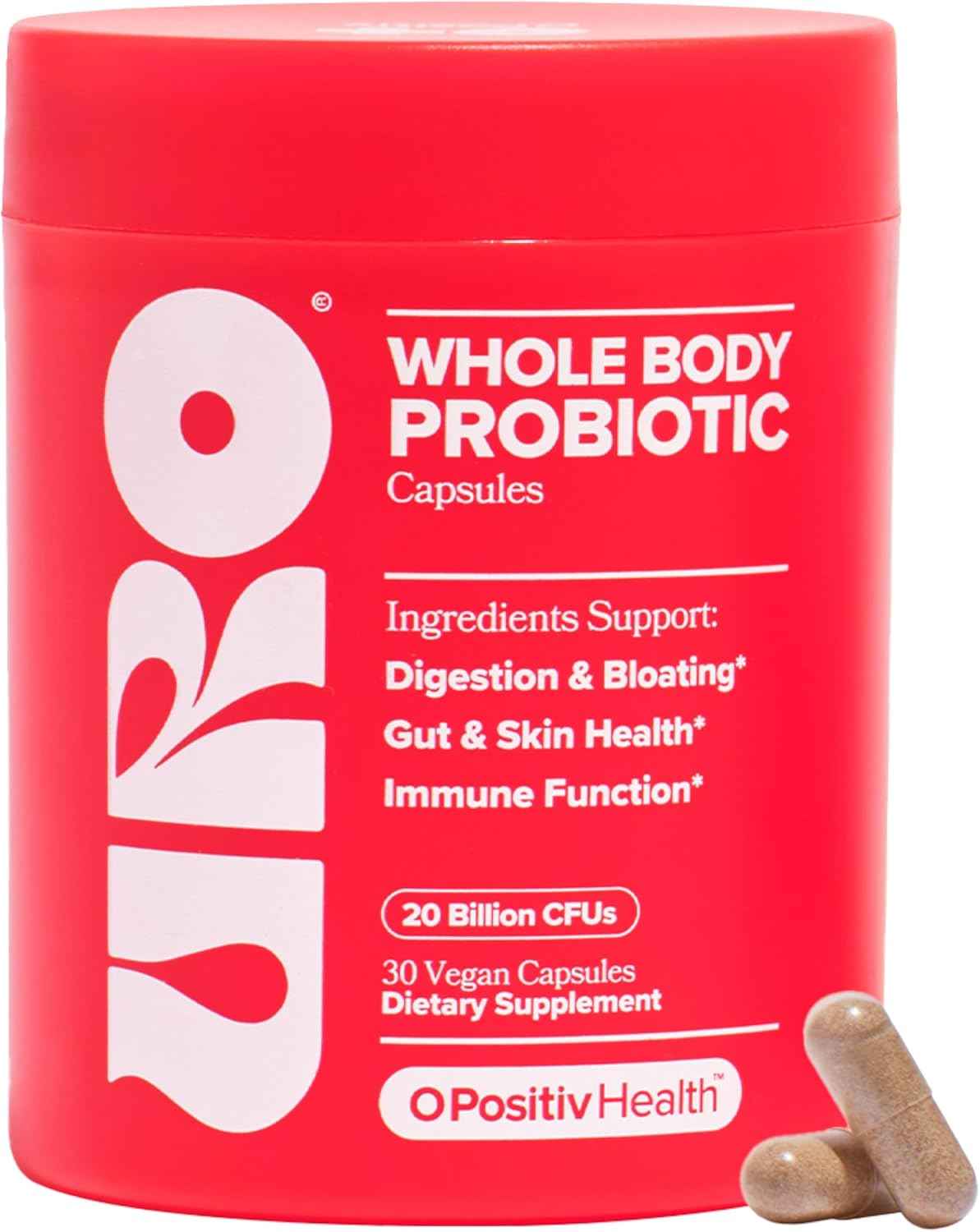 URO Women’s Probiotic - Vaginal, Gut & Skin - 20B+ CFUs - 30-Day Supply