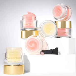 LAURA GELLER NEW YORK Hydrating Lip Mask - Deep Moisture Lip Treatment for Dry, Chapped Lips with Jojoba Oil & Shea Butter - Includes Applicator - Lavender