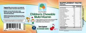 Raise Them Well Tasty Chewable Kids Multivitamin, All-Natural Colors, Flavors & Sweeteners, Daily Essential Vitamins for Children, Easy-to-Chew Vitamins, Strawberry Raise Them Well