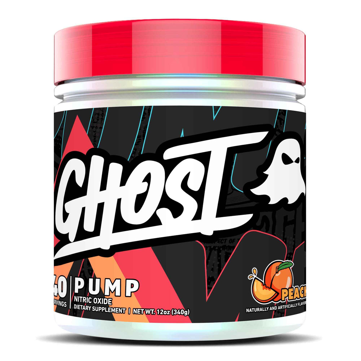 GHOST Pump Nitric Oxide Powder, Warheads Sour Watermelon - 40 Servings - Sugar & Stim-Free Pre-Workout Supplements- L-Citrulline, Arginine Nitrate & L-Glutathione - Soy & Gluten-Free, Vegan