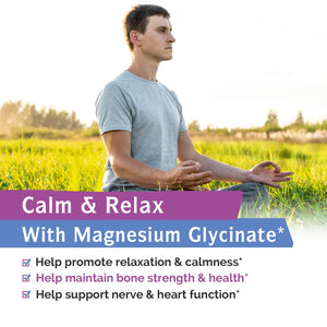 Innate Vitality Magnesium Glycinate 400mg, Non Buffered & High Absorption Magnesium Supplement for Sleep, Relaxation, Heart & Bone Health for Men & Women, Non-GMO, No Gluten, 240 Vegan Capsules Innate VitalityBuy Supplements Australia