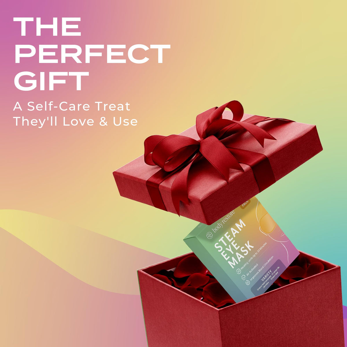 Body Restore Self-Heating Warm Compress Eye Mask - Variety Pack for Dry Eye & Stye Relief - Fast-Heating Disposable Eye Patch (5 Pack)