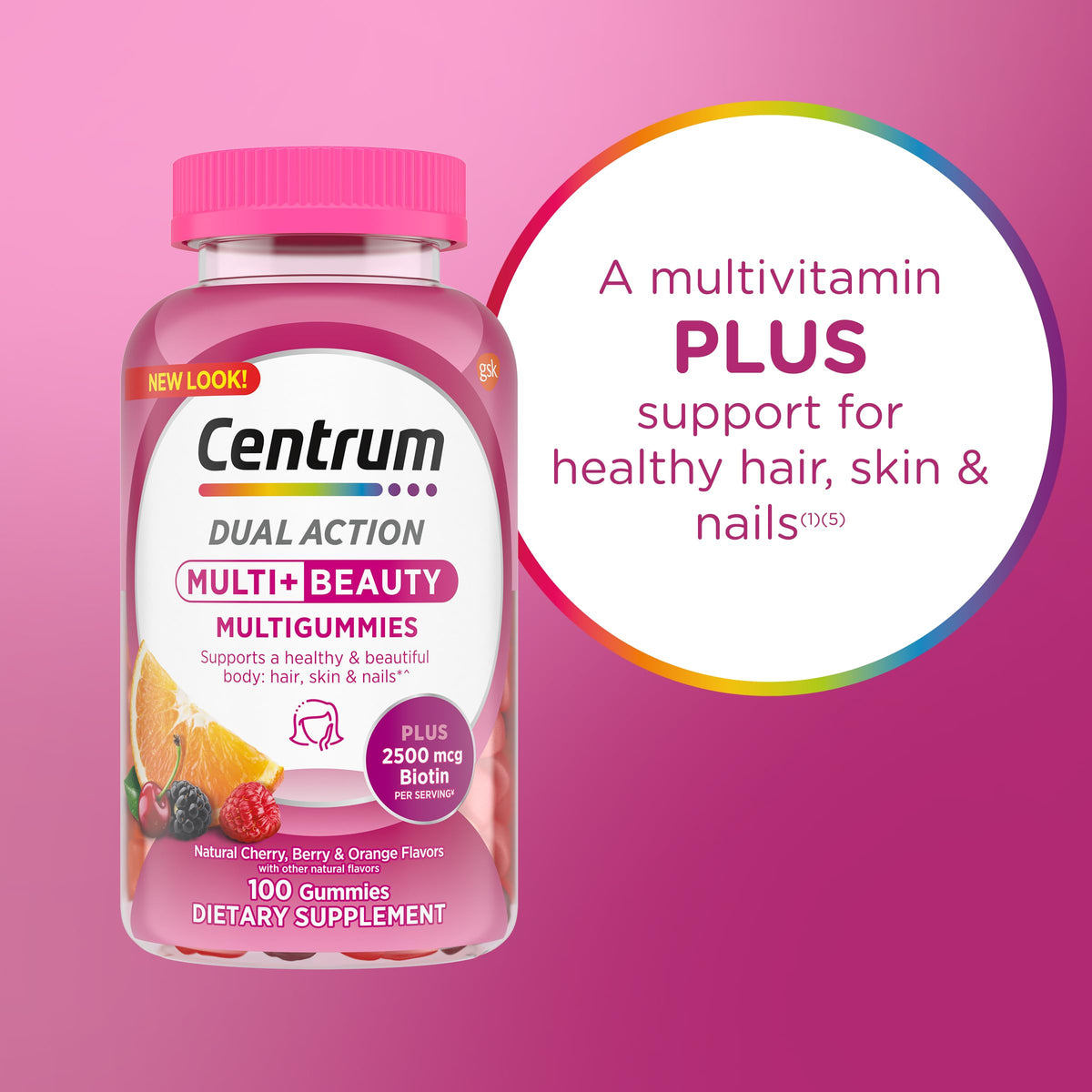 Centrum Multivitamin Gummy, 100 Count (Pack of 1)
