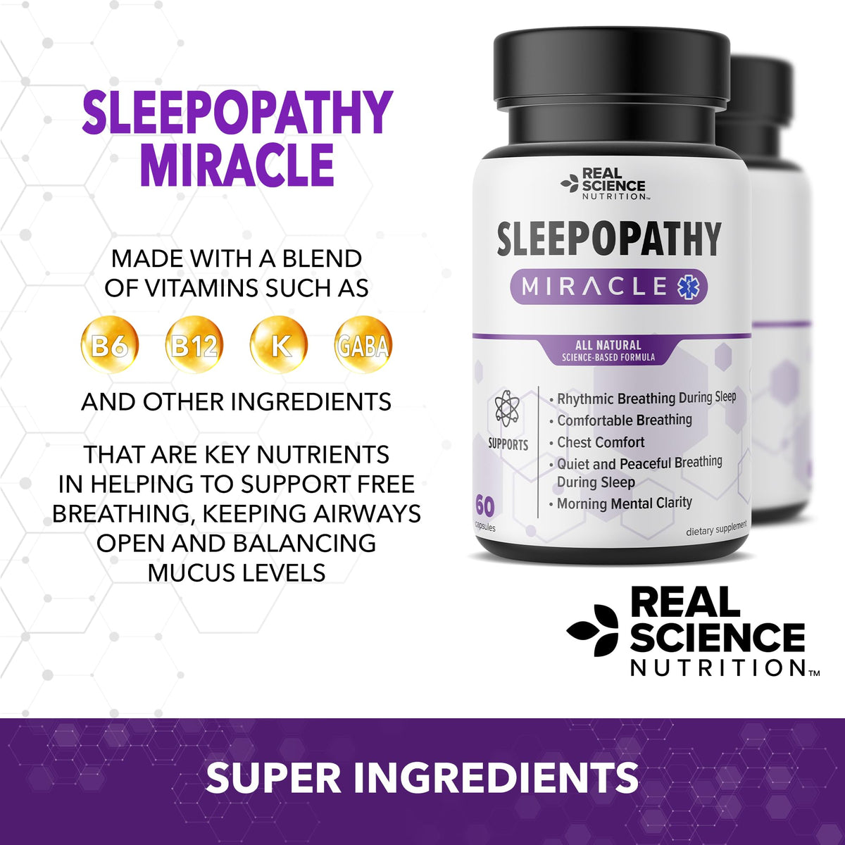 Real Science Nutrition Offers Sleepopathy Miracle to Provide Relief for Difficulty Breathing, Loud snoring, and Morning Headaches