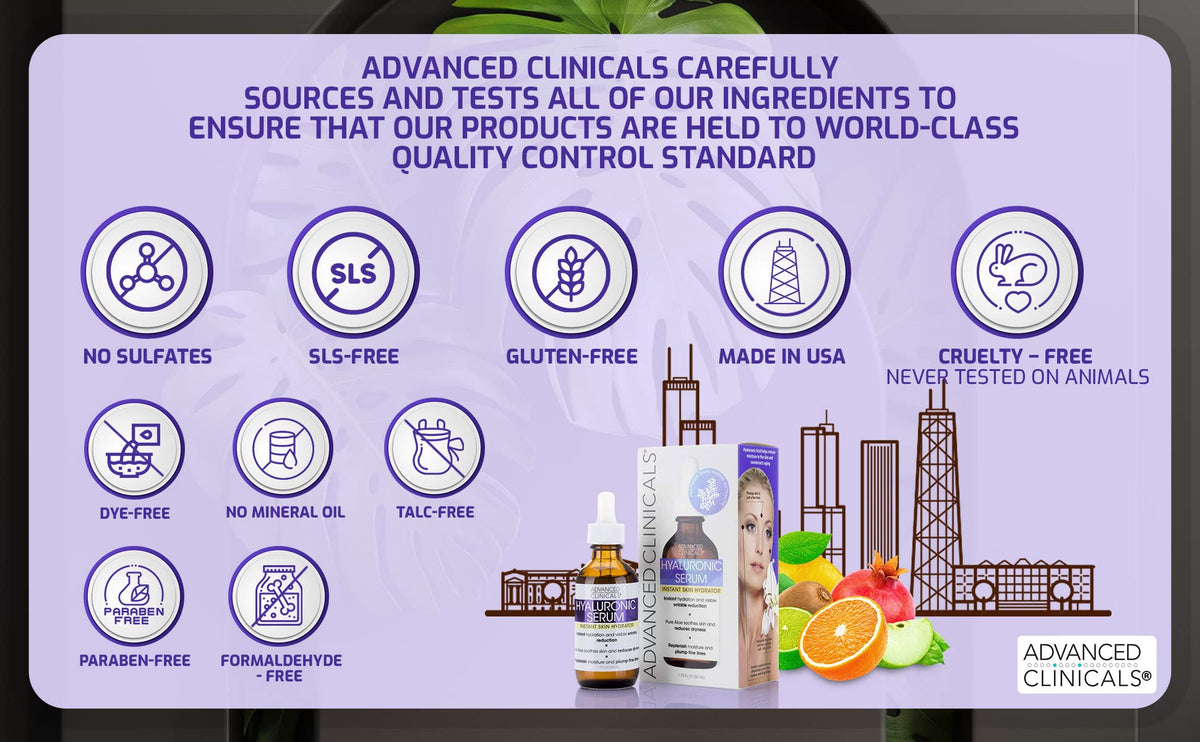 Advanced Clinicals Age-Defying Duo – Hyaluronic Acid + Collagen Peptide (52ml x 2)