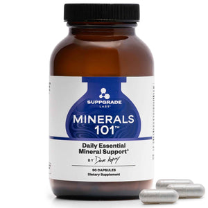 Suppgrade Labs Minerals 101 by Dave Asprey - Daily Essential Mineral Support - Trace Mineral Supplement with Calcium, Magnesium Malate, Chromium, Zinc, Copper, Potassium - 30 Day Supply