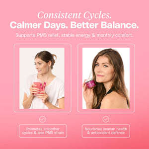 Mineral Moon Hormonal Support Bundle - Menstrual Supplement + Cycle Support - Aid Ovulation, Hormonal Balance & PMS Support - Reduce Period Cramps & Fatigue - Antioxidant Ovarian Support Vitamins Mineral Moon buy supplements Au