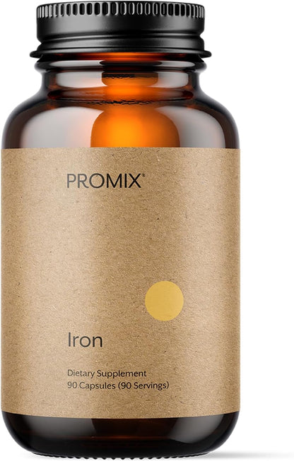 Promix Nutrition Heme Iron Supplement - Gut Friendly - 11mg polypeptide Formula - 90 Count