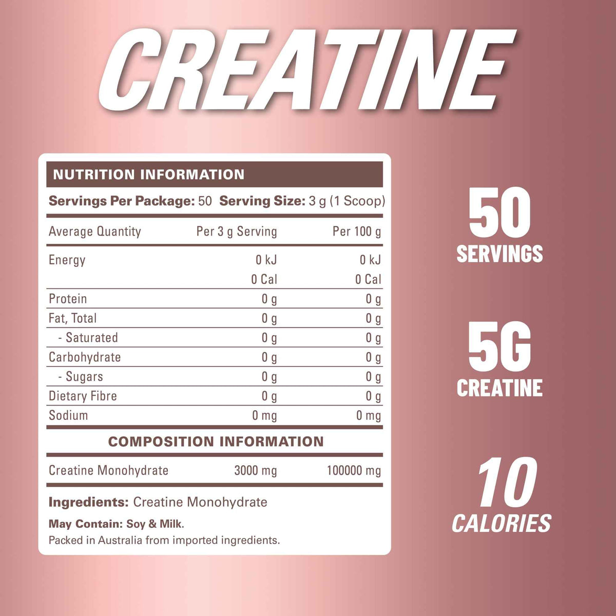 EHP Labs CREA-8 Creatine Monohydrate Powder, Unflavored, 100 Servings - Micronized Creatine For Muscle Growth, Strength & Energy. Mixes Easily, No Clumping. Pre Or Post Workout. 500g