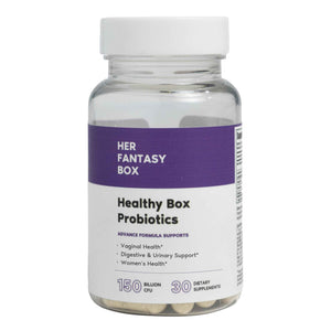 Her Fantasy Box | Healthy Box | Vaginal Probiotics for Women – Prebiotics + Advanced Lactobacillus Blend – Supports Natural Hormonal Balance – Feminine Health Support with Cranberry & D-Mannose