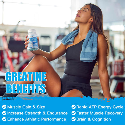 ElevateLife Creatine Monohydrate Gummies 5000mg for Men & Women, Chewables
