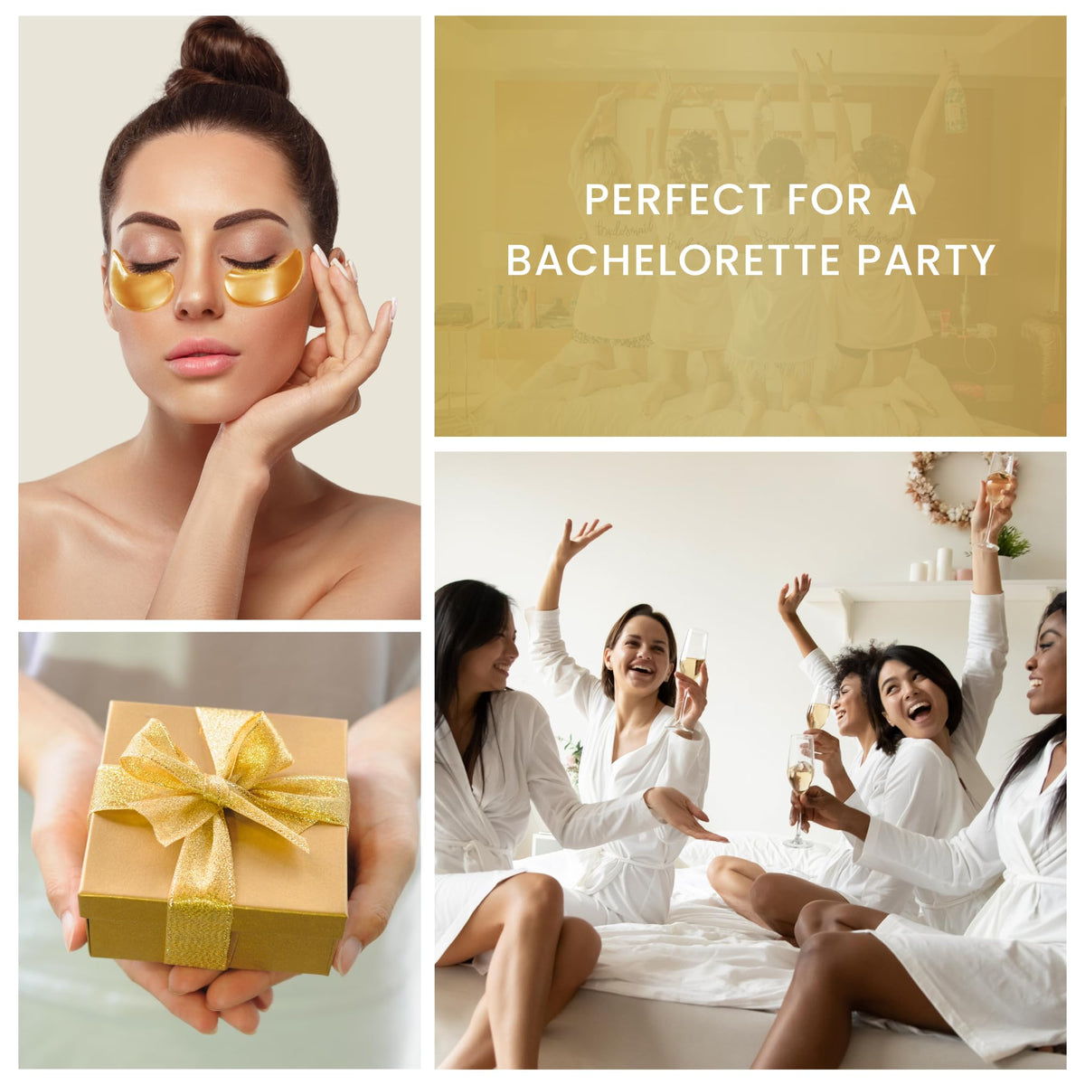 24K Gold Luxury Under Eye Patches - Radiant Glow (16 Pairs)