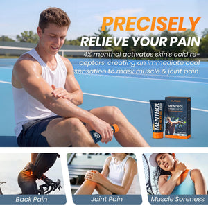 AVCOO 4% Menthol Pain Relief Gel, Cooling Sensation for Arthritis, Knees, Joint, Sore Muscle, Neck, Shoulder and Lower Back Pain Relief, Grease-Free Gel, 2 Packs (3 OZ Per Pack) AVCOOBuy Supplements Australia