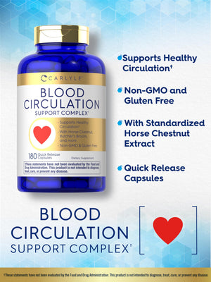 Carlyle Blood Circulation Supplement | 180 Capsules | Supports Healthy Circulation | Non-GMO, Gluten Free CarlyleBuy Supplements Australia