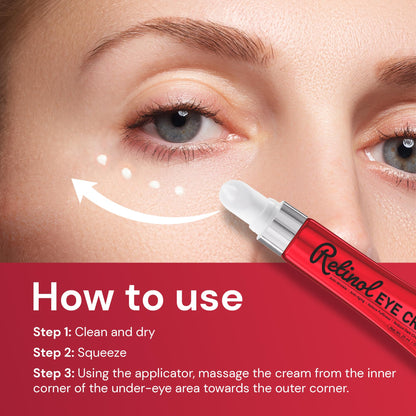 Retinol Eye Cream Anti-Aging - Instant Tightening & Wrinkle Repair (0.85 oz)