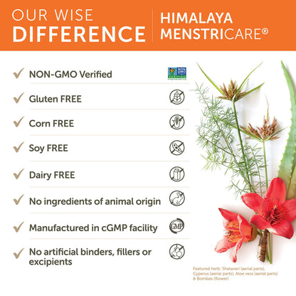 Himalaya MenstriCare for PMS, Menstrual Cramp Relief, Womens Health & Balanced Hormone Support