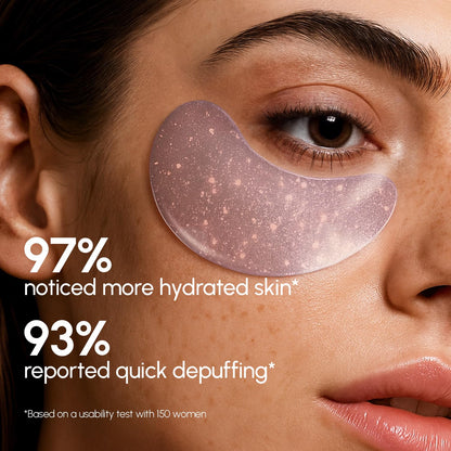 MAREE Violet Eye Gels - Marine Collagen Under Eye Patches for Puffiness, Dark Circles & Intensive Hydration